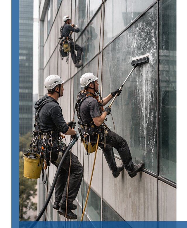 Профессиональная высотная мойка фасадов зданий в Муре