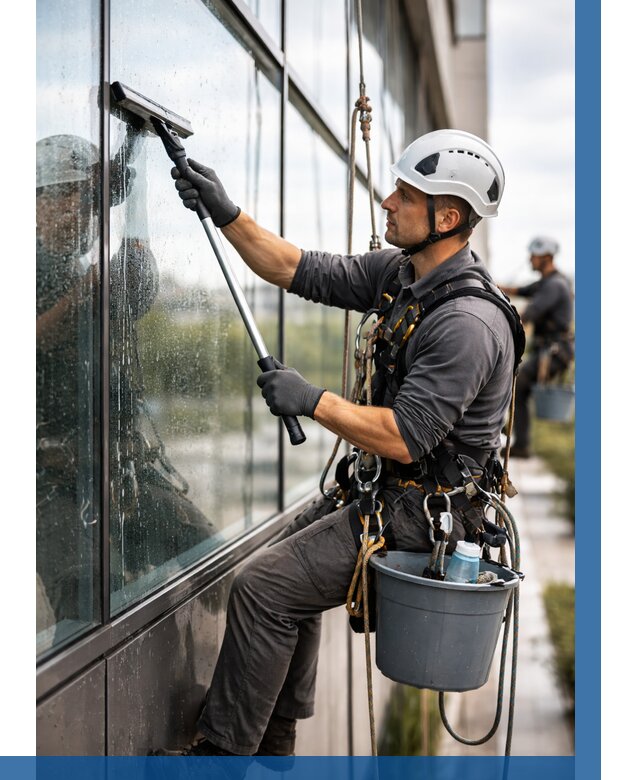 Мойка стеклянных фасадов в Муре от 204 р. | ВЫСОТНИК-Мум