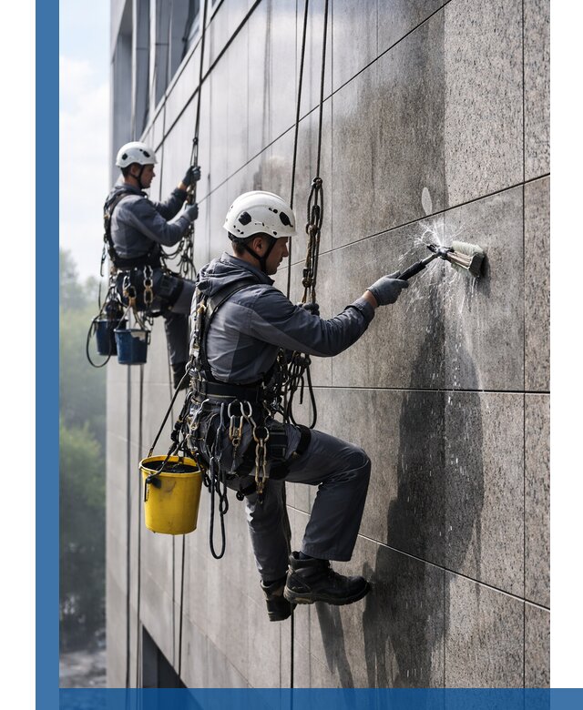 Профессиональная мойка фасада из керамогранита в Муре