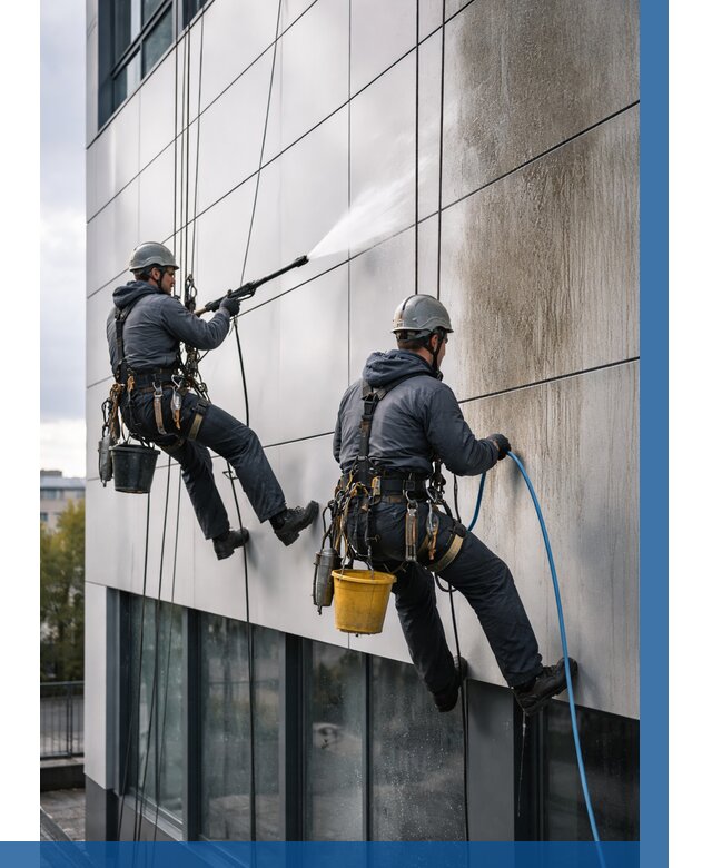 Мойка фасада из композита в Муре по цене от 306 р. | ВЫСОТНИК-Мум