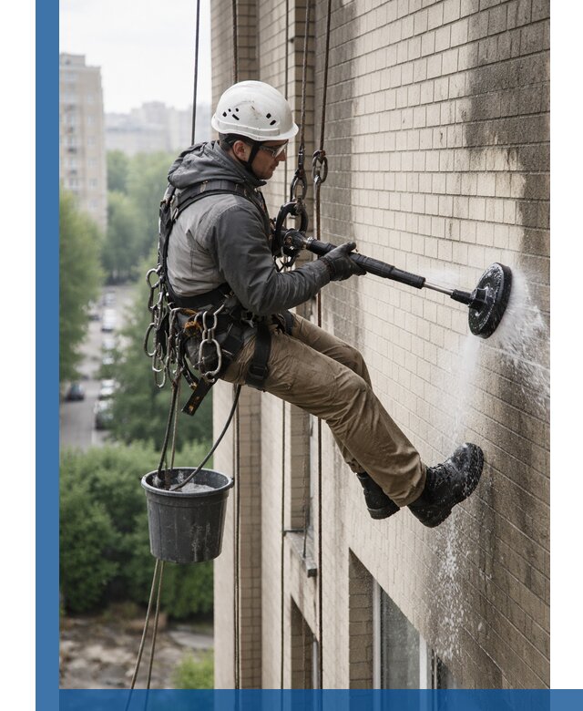 Очистка фасада от копоти в Муре профессионально и безопасно