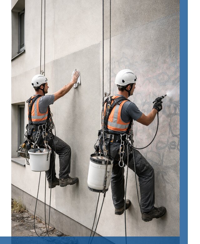 Антиграффити покрытие фасада в Муре от 613 р. | ВЫСОТНИК-Мум