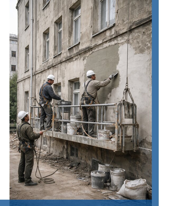 Капитальный ремонт фасада в Муре от 4288 р. | ВЫСОТНИК-Мум