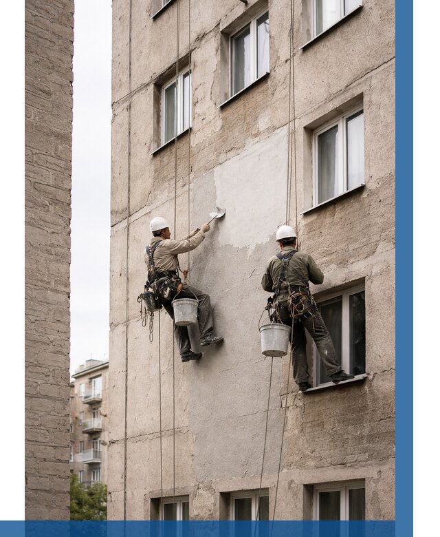 Косметический ремонт фасада в Муре от 1123 р. | ВЫСОТНИК-Мум