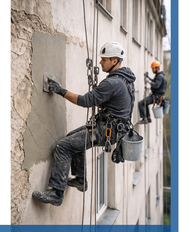 Восстановление штукатурки фасада в Муре от 1225 р. | ВЫСОТНИК-Мум