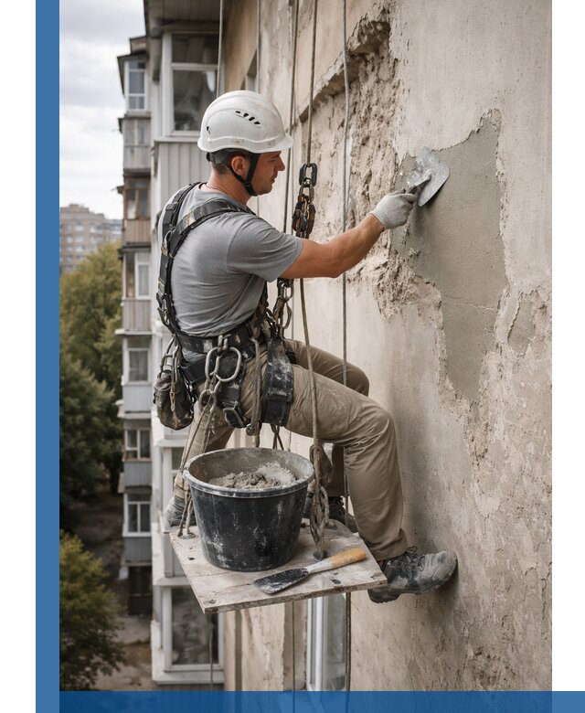 Восстановление фасадной штукатурки в Муре с гарантией качества
