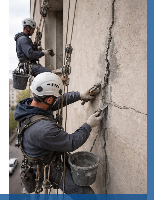 Заделка трещин на фасаде в Муре от 919 р. | ВЫСОТНИК-Мум