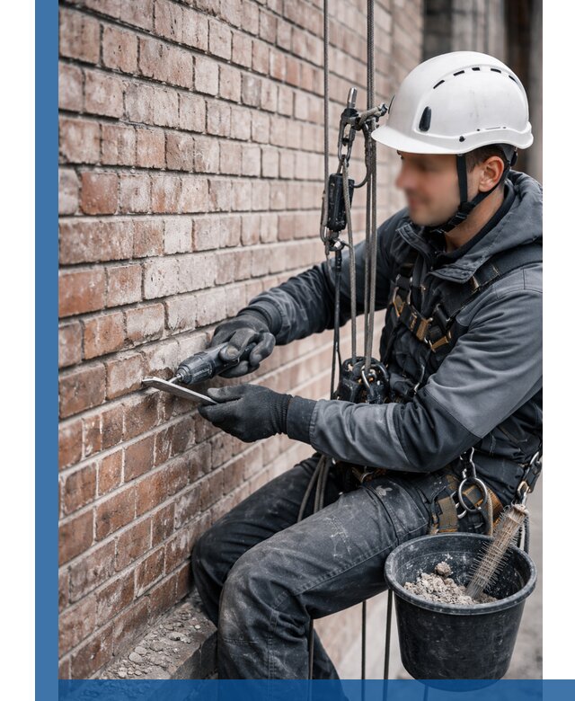 Расшивка кирпичных швов фасадов и стен, ремонт в Муре