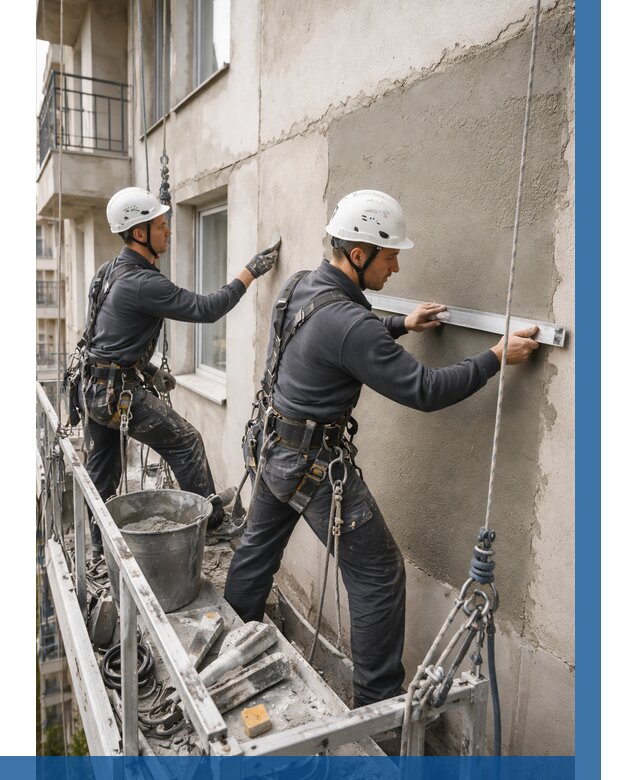 Штукатурка фасада на высоте в Муре от 919 р. | ВЫСОТНИК-Мум