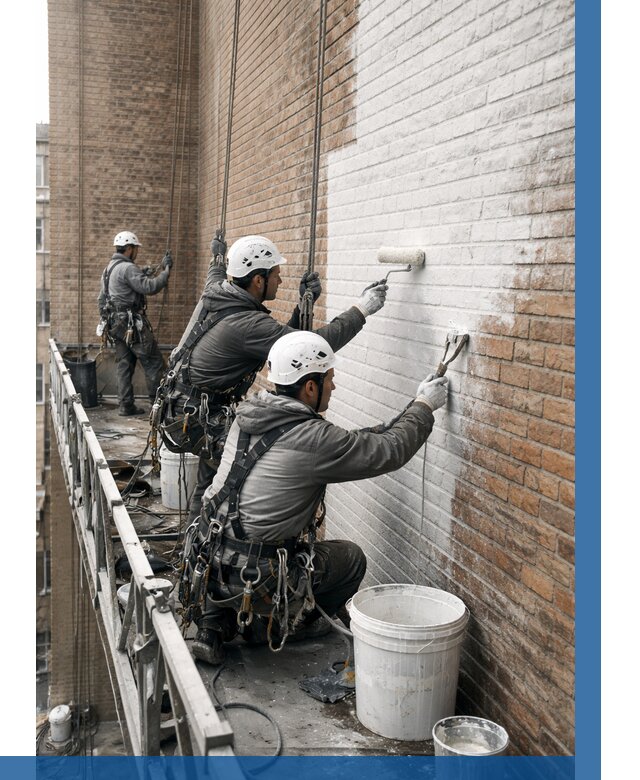 Покраска кирпичного фасада в Муре от 357 р. | ВЫСОТНИК-Мум