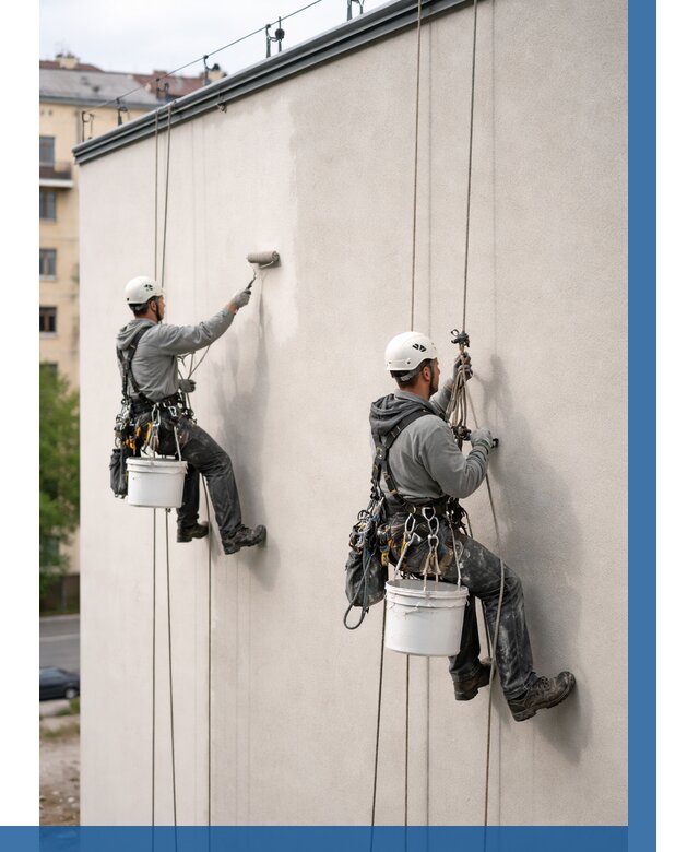 Покраска оштукатуренного фасада в Муре от 327 р. | ВЫСОТНИК-Мум