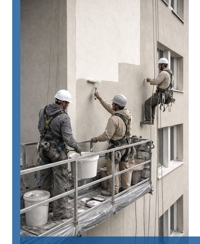 Покраска оштукатуренного фасада в Муре под ключ с гарантией