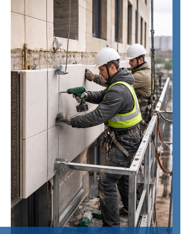 Монтаж фасадных термопанелей в Муре от 1532 р. | ВЫСОТНИК-Мум