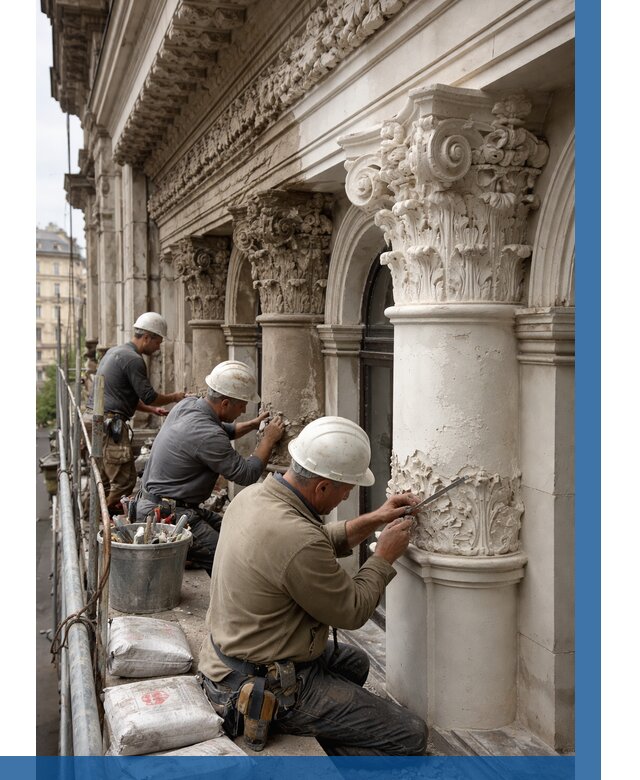 Реставрация фасадной лепнины в Муре от 2553 р. | ВЫСОТНИК-Мум