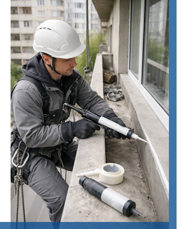 Герметизация швов лоджии в Муре от 4595 р. | ВЫСОТНИК-Мум