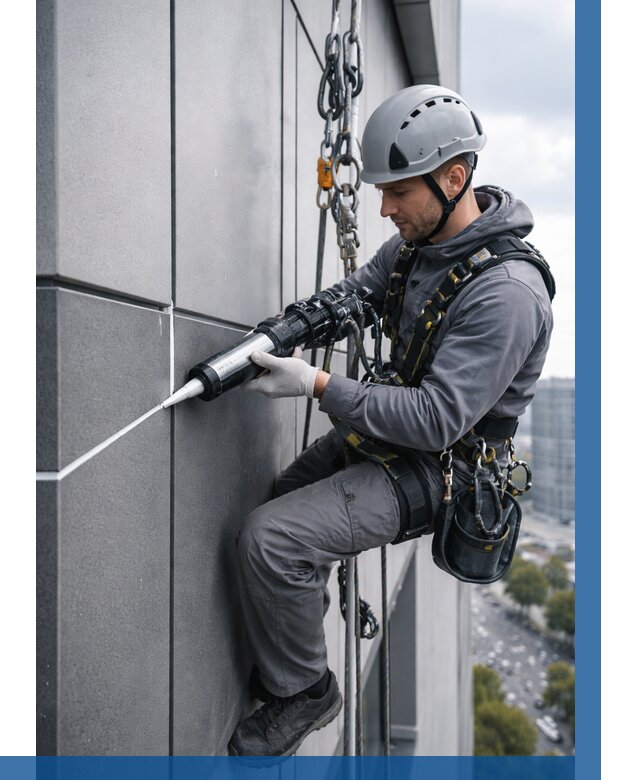 Герметизация стыков фасадных панелей в Муре от 6637 р.| ВЫСОТНИК-Мум