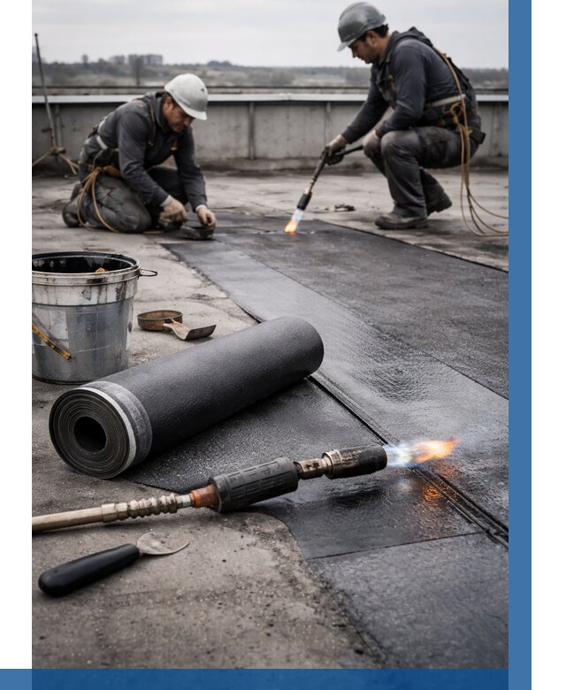 Ремонт рулонной кровли в Муре от 664 р. | ВЫСОТНИК-Мум