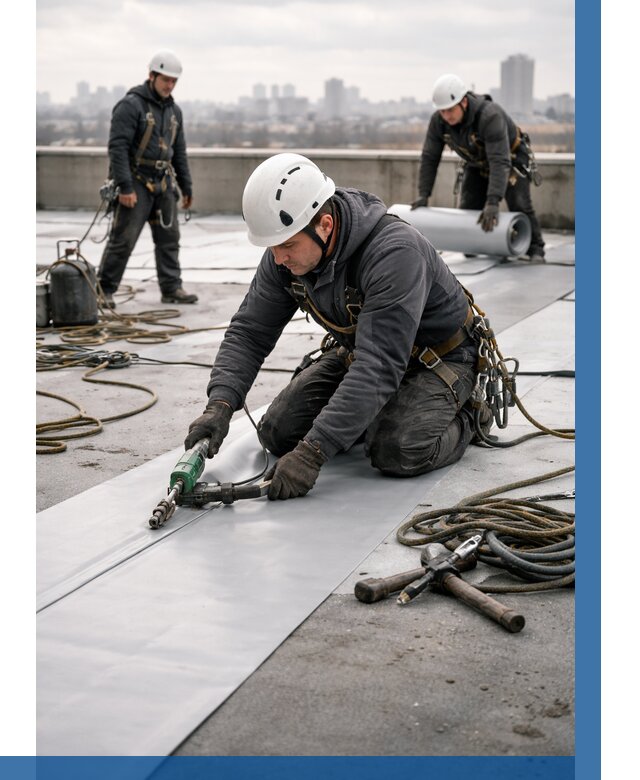 Ремонт мембранной кровли в Муре от 1838 р./м2 | ВЫСОТНИК-Мум