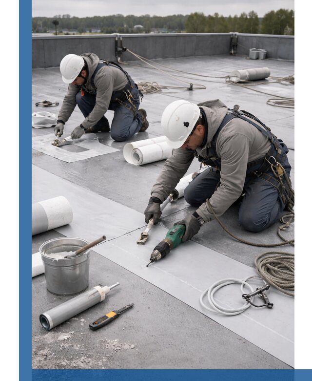 Ремонт мембранной кровли в Муре качественно и с гарантией