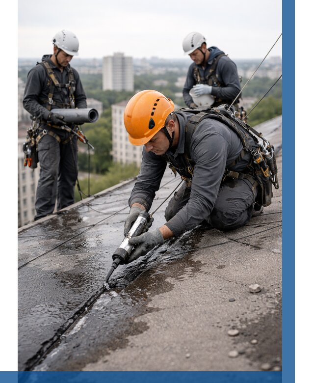 Устранение протечек кровли в Муре от 12252 р. | ВЫСОТНИК-Мум