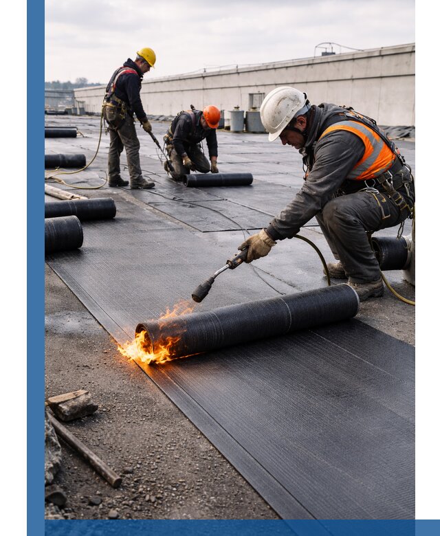 Монтаж наплавляемой кровли в Муре профессионально