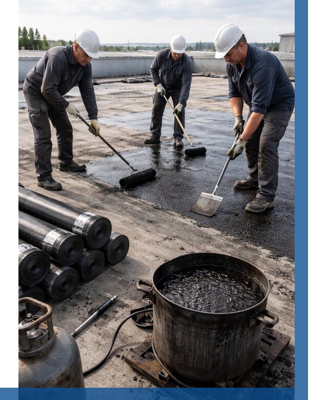 Гидроизоляция кровли мастикой в Муре от 613 р. | ВЫСОТНИК-Мум