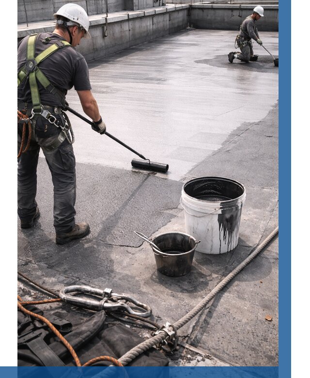 Гидроизоляция кровли жидкой резиной в Муре от 511 р. | ВЫСОТНИК-Мум