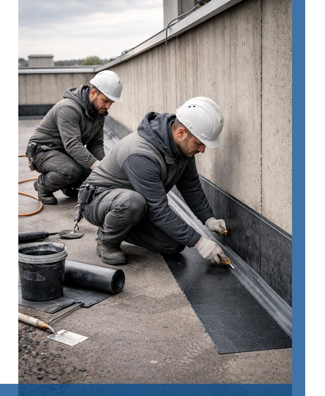 Гидроизоляция примыканий на кровле в Муре от 919 р. | ВЫСОТНИК-Мум