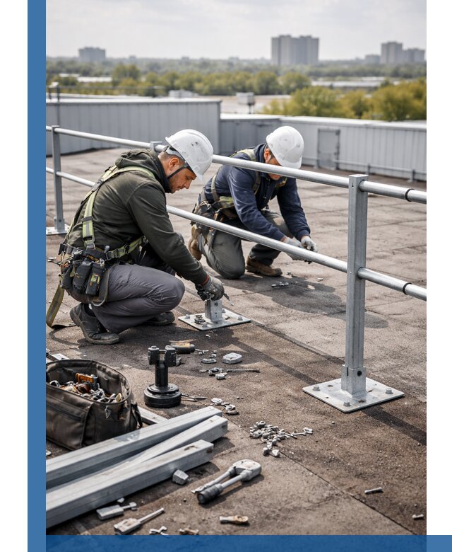 Монтаж кровельного ограждения в Муре под ключ с гарантией