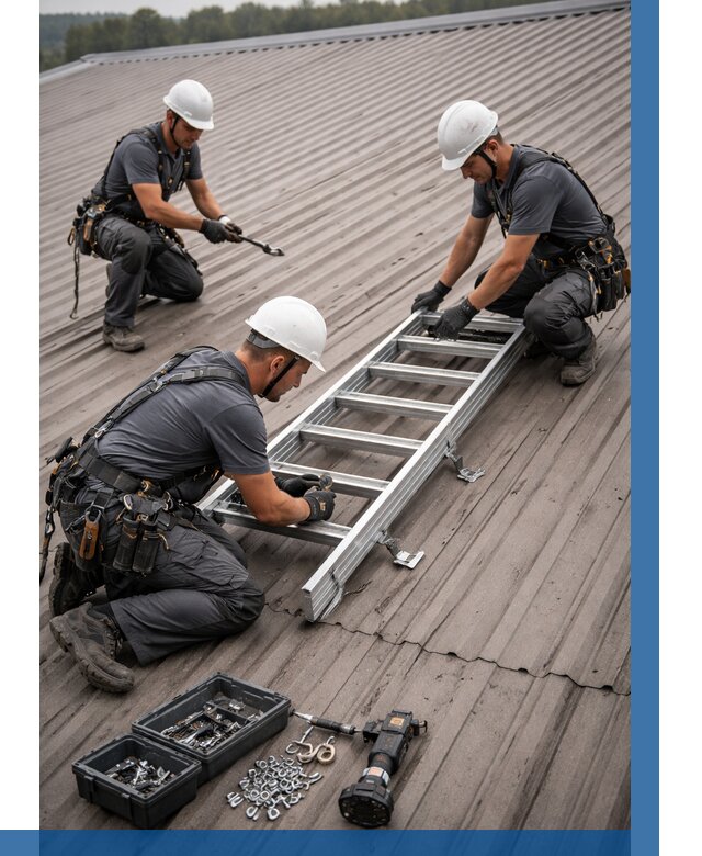 Монтаж кровельной лестницы в Муре от 4595 р. | ВЫСОТНИК-Мум