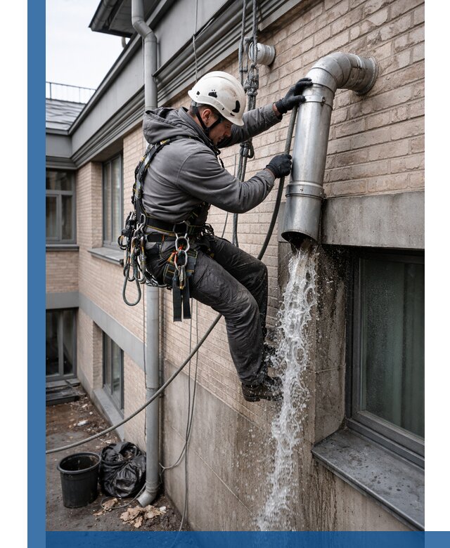 Профессиональная прочистка водосточных труб в Муре с гарантией