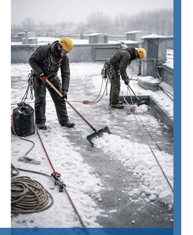 Очистка крыши от снега в Муре от 7658 р. | ВЫСОТНИК-Мум