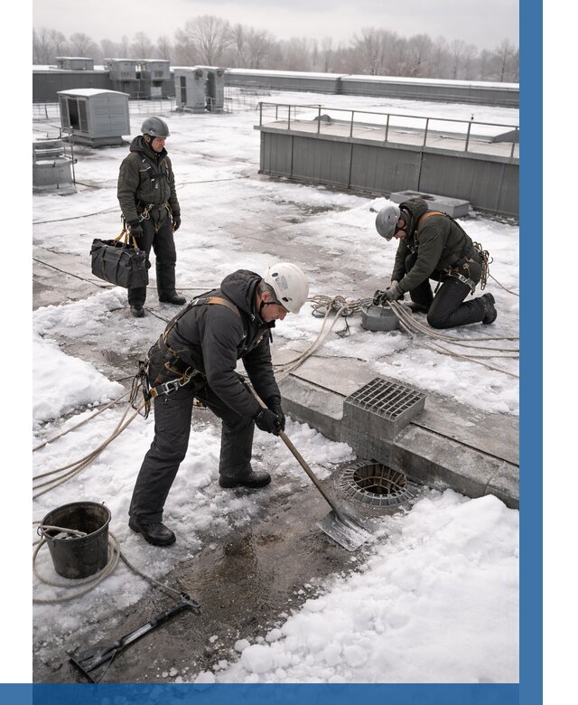 Абонентское обслуживание кровли зимой в Муре от 8168 р. | ВЫСОТНИК-Мум