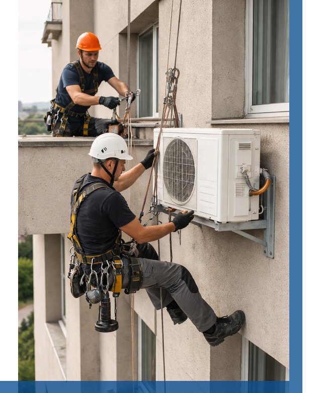 Монтаж внешнего блока кондиционера в Муре от 6637 р. | ВЫСОТНИК-Мум