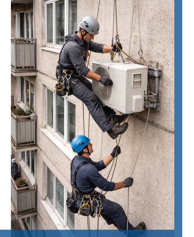 Перенос внешнего блока кондиционера в Муре от 9189 р.| ВЫСОТНИК-Мум