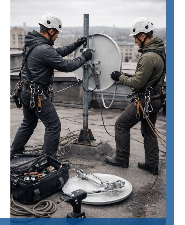 Демонтаж антенн на крыше в Муре от 4595 р. | ВЫСОТНИК-Мум