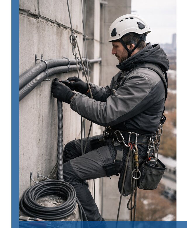 Профессиональный монтаж гофры для кабеля в Муре с гарантией