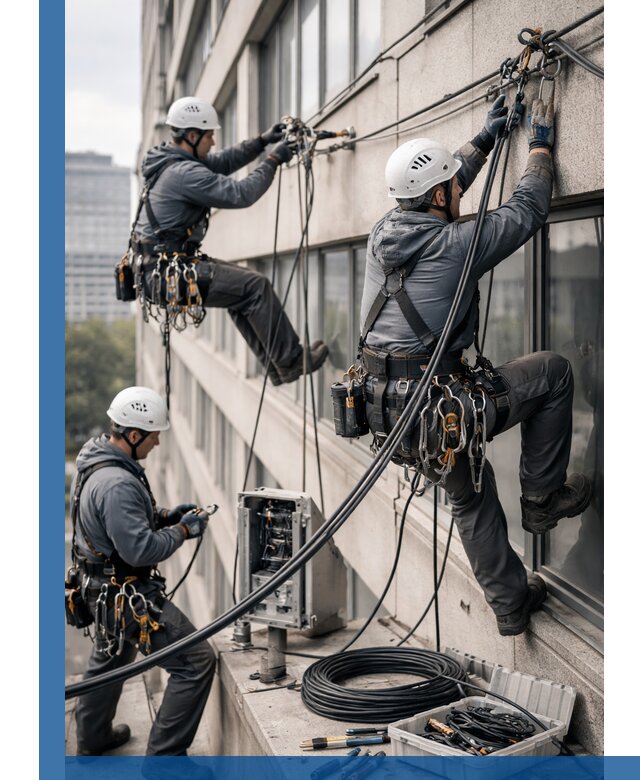 Прокладка оптоволоконного кабеля в Муре под ключ с тестированием