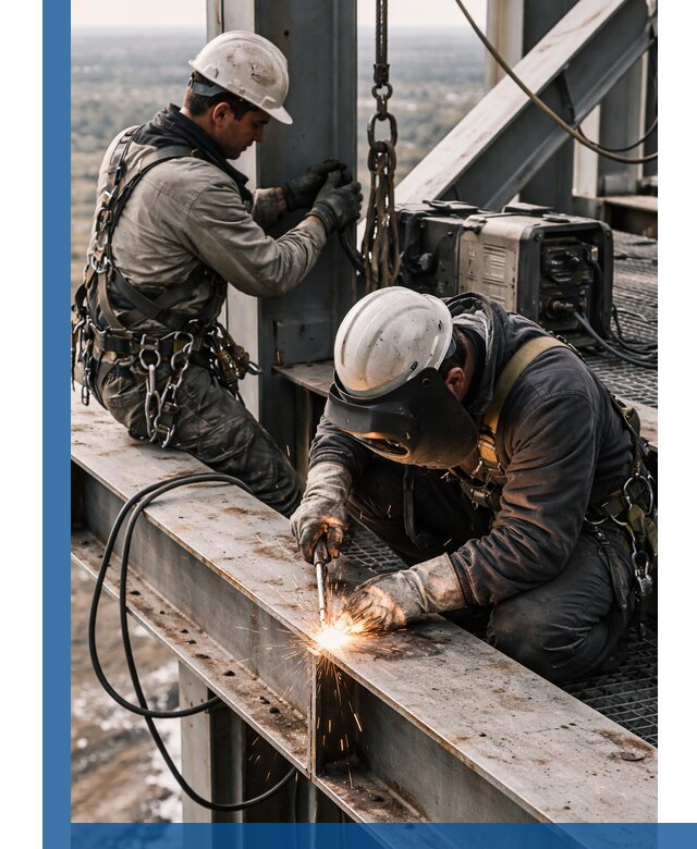 Высотные сварочные работы в Муре для промышленных объектов