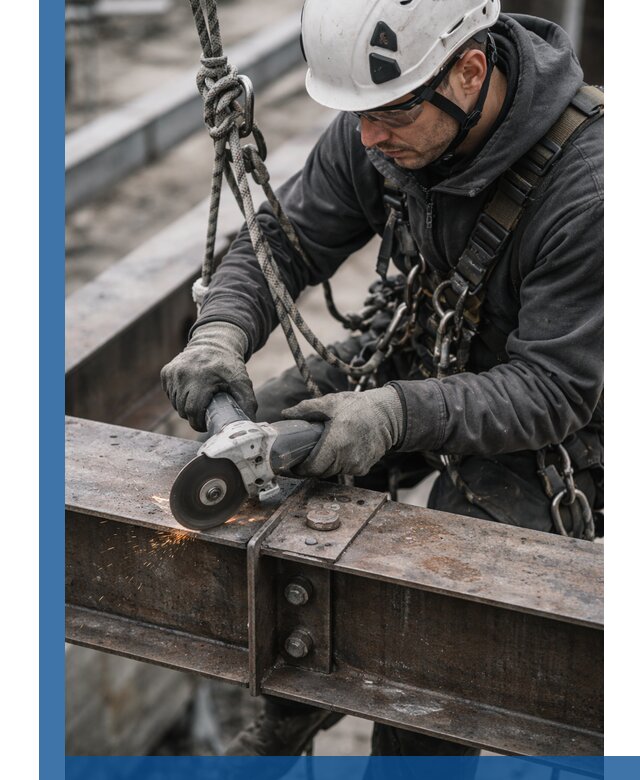 Резка металла на высоте в Муре для зданий и конструкций