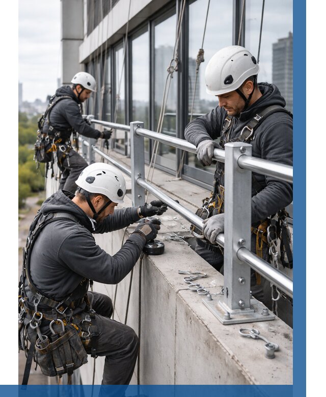 Монтаж ограждений на высоте в Муре, от 1225 р. | ВЫСОТНИК-Мум
