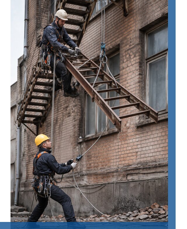 Демонтаж пожарной лестницы в Муре от 12252 р. | ВЫСОТНИК-Мум