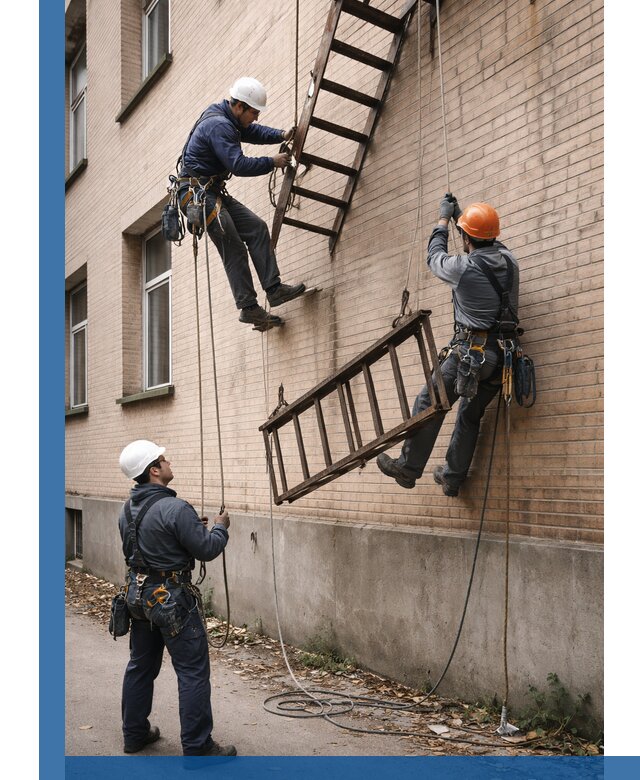 Демонтаж пожарной лестницы в Муре быстро и безопасно