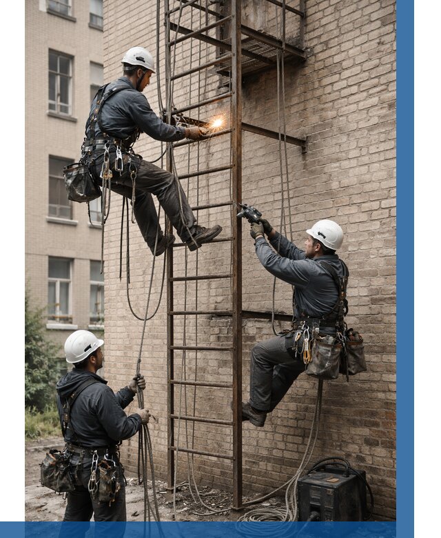 Ремонт пожарной лестницы в Муре от 7658 р. | ВЫСОТНИК-Мум