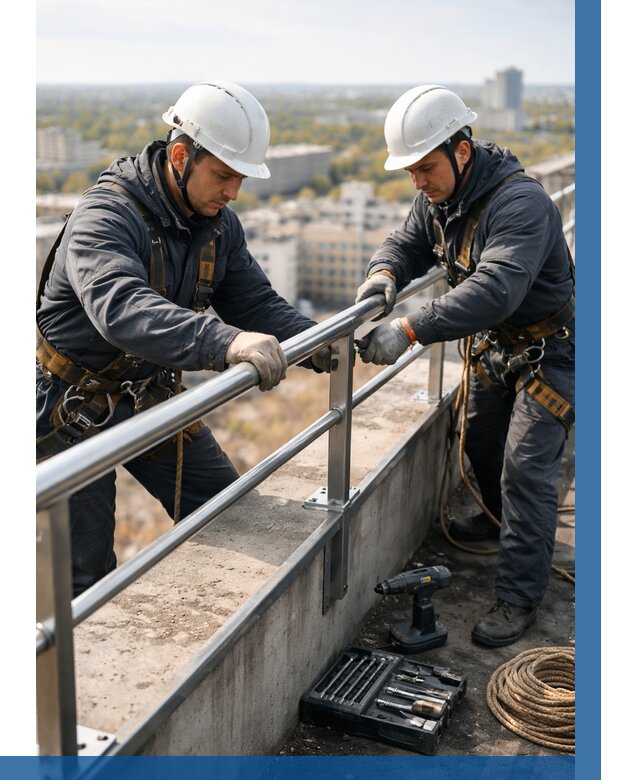 Монтаж перил на высоте в Муре от 2553 р. | ВЫСОТНИК-Мум