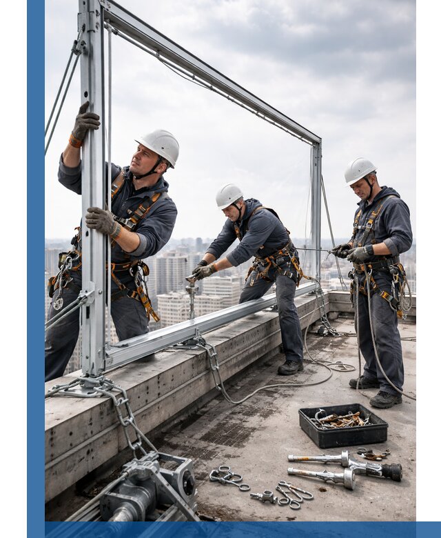 Монтаж крышных рекламных конструкций под ключ в Муре