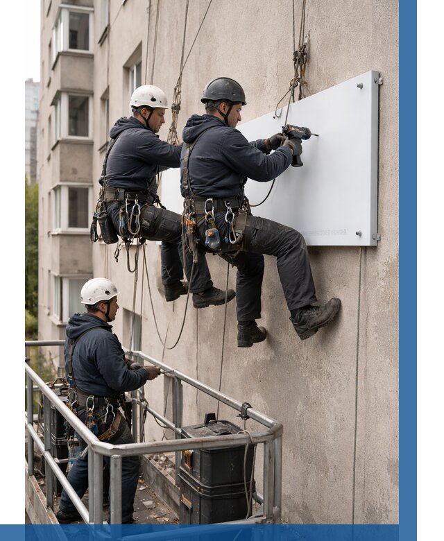 Монтаж табличек и указателей в Муре от 3574 р. | ВЫСОТНИК-Мум