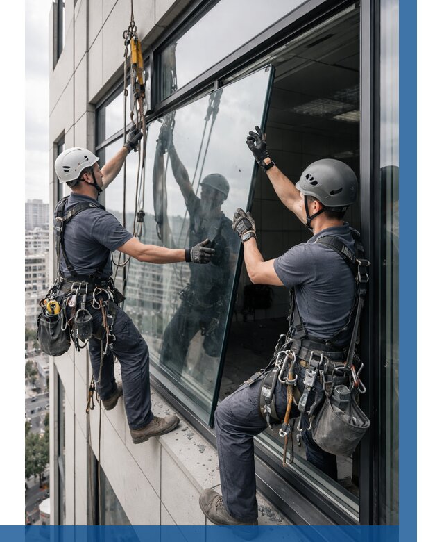 Замена стеклопакетов на высоте в Муре от 5616 р. | ВЫСОТНИК-Мум