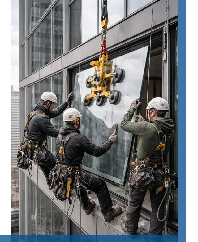 Фасадное остекление зданий под ключ в Муре от 10210 р. | ВЫСОТНИК-Мум