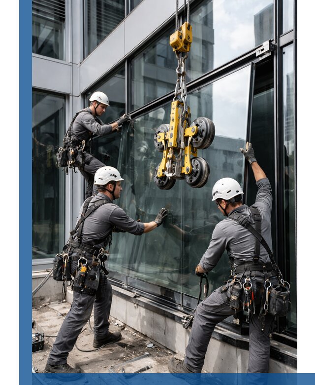 Структурное остекление фасадов в Муре монтаж и обслуживание